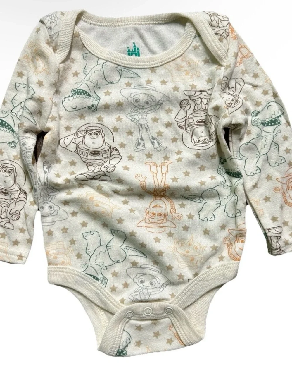 Baby Disney Bamboo Mickey Mouse Set Toy Story Bodysuit Size 0-3 Months